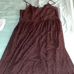 Black lace express midi dress